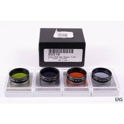 Orion 1.25" 11/47/21/82A Color Filter Set - #05516 JAPANESE