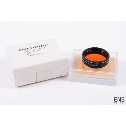 Celestron 1.25" No 21 Orange Filter #94118-05 - Vintage Japan