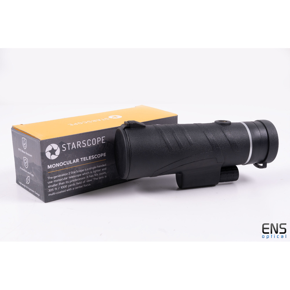 Starscope Monocular Telescope 10x Fixed Zoom IPX5 Water Resistant - Open Box