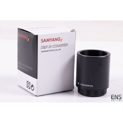 Samyang 2X Teleconverter for Bower, Rokinon, Vivitar, Samyang, 500mm 800mm & 650-1300mm T-Mount Lens