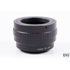 Kood T2-FX Adapter for T2/T Mount Lens to Fuji X Camera X-T30 II, X-E4