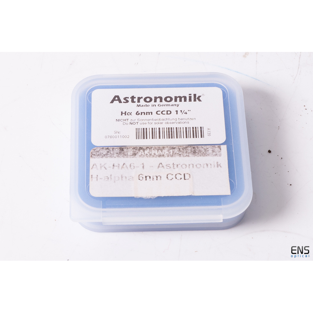 Astronomik 1.25" HA 6nm Narrowband Filter - Current Version