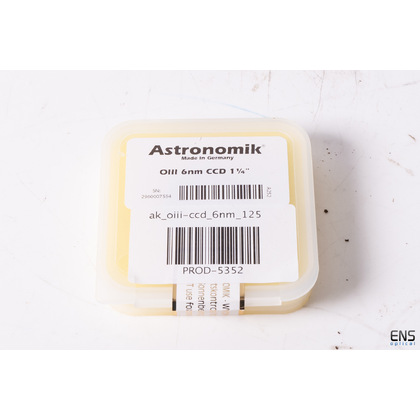 Astronomik 1.25" O3 6nm Narrowband Imaging Filter - Current Version