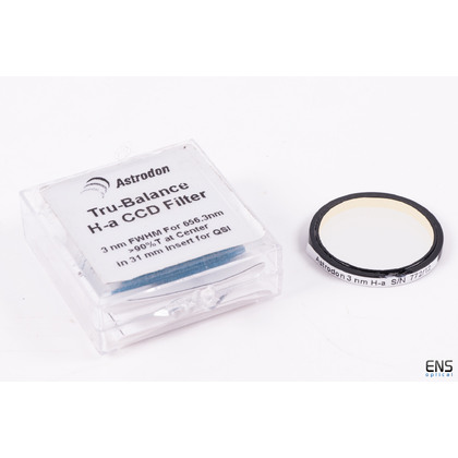 Astrodon 31mm Unmounted 3NM HA Hydrogen Narrowband Imaging Filter